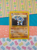 Vintage Uncommon - Machoke Base Set Non-Holo Pokemon Card 34/102 - VG