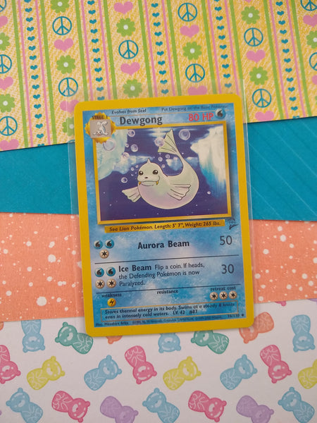 Vintage Uncommon - Dewgong Base Set 2 Non-Holo Pokemon Card 36/130 - VG (B)