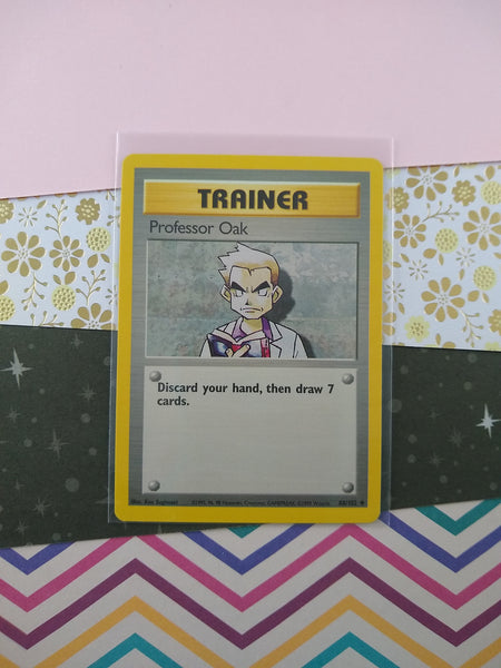 Vintage Uncommon - Professor Oak Base Set Non-Holo Pokemon Card 88/102 Pfaltzcraftsmore Vintage Uncommon - Professor Oak Base Set Non-Holo Pokemon Card 88/102 Pfaltzcraftsmore