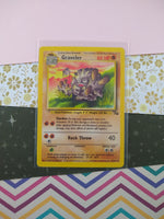 Vintage Uncommon - Graveler Fossil Non-Holo Pokemon Card 37/62 - VG