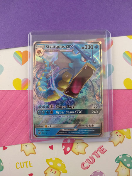 Pokemon TCG - Gyarados GX Sun & Moon Promo Full Art Holographic Card SM212 - NM Pokemon TCG - Gyarados GX Sun & Moon Promo Full Art Holographic Card SM212 - NM