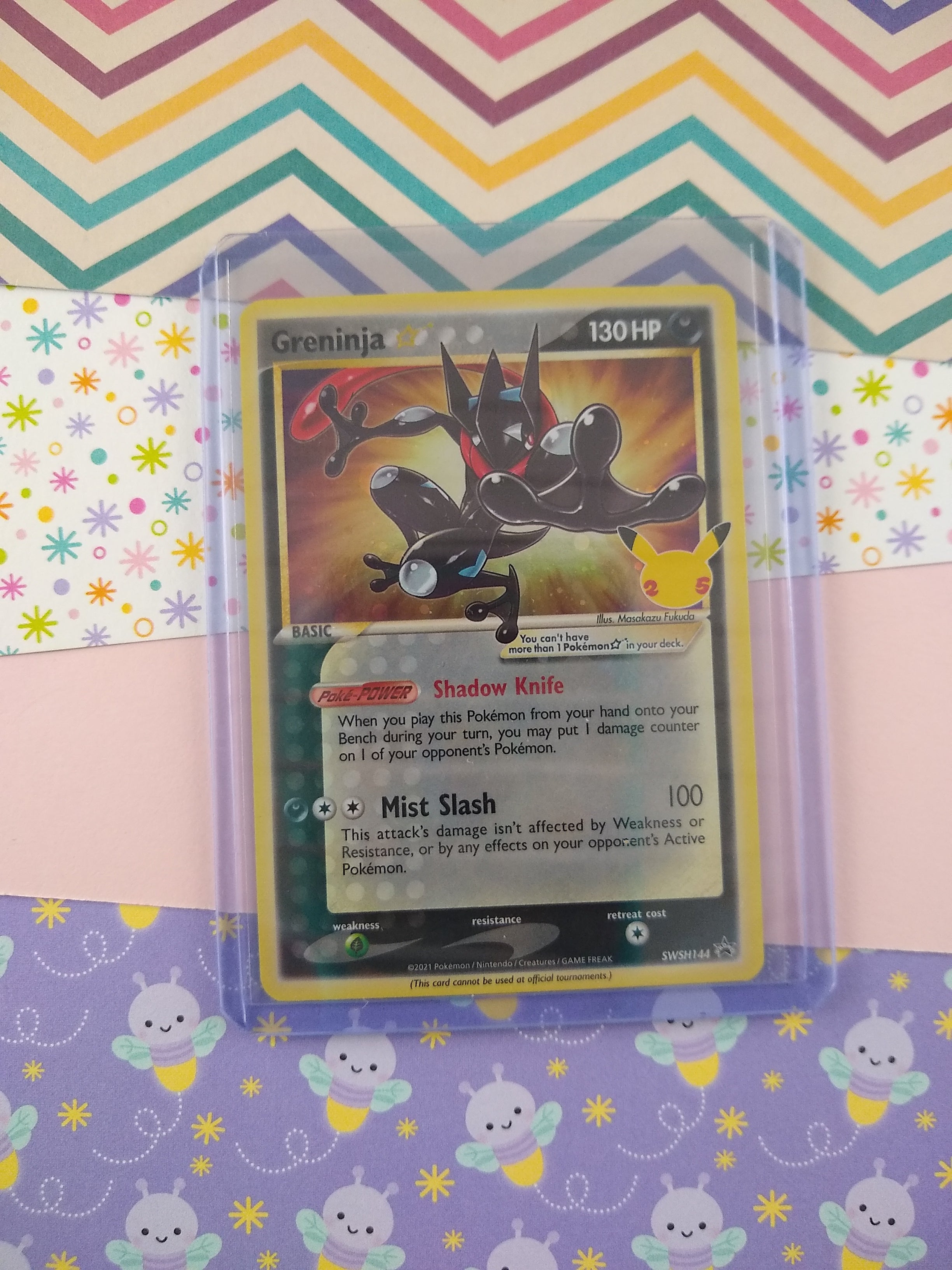 Pokemon TCG Greninja Celebrations Holographic Card SWSH144