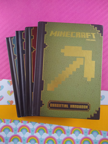 Mojang Minecraft Handbook Hardcover Book Set/4, Nice Shape
