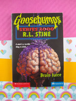 Vintage 1998 1st Printing Goosebumps Series 2000 Brain Juice by R.L. Stine Paperback