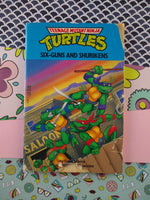 Vintage 1990 Teenage Mutant Ninja Turtles Six-Guns & Shurikens Paperback