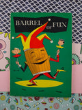 Vintage 1957 Paperback Softcover, Barrel of Fun Tab Book Joes Riddles Stunts Teasers