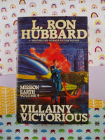 Vintage 1987 Mission Earth Volume 9: Villainy Victorious Hardcover by L. Ron Hubbard