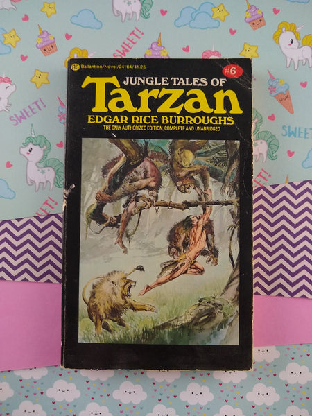 Vintage 1975 Jungle Tales of Tarzan by Edgar Rice Burroughs Softcover Paperback