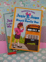 Vintage 1990's 1st Printings Junie B. Jones Paperback Books Set/2, Nice Shape