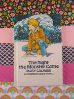 Vintage 1982 Weekly Reader Series The Night the Monster Came by Mary Calhoun, Hardcover