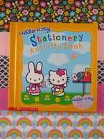 Vintage 2001 Hello Kitty Stationary Activity Book Scholastic Hardcover