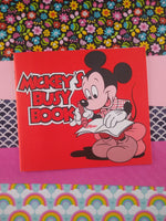 Vintage Mickey's Busy Book Softcover Clean, EXCELLENT