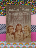 Vintage 1945 Sacred Trios for Sopranos and Altos Paperback, Nice & Clean