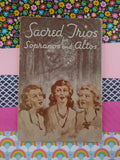 Vintage 1945 Sacred Trios for Sopranos and Altos Paperback, Nice & Clean