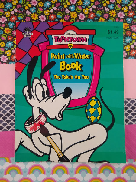 Vintage 1995 Disney's Toontown: The Yoke's On You Coloring Book Marigold Press