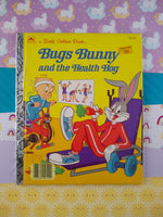 Vintage 1986 Hardcover Little Golden Book "Bugs Bunny and the Health Hog" Nice & Clean