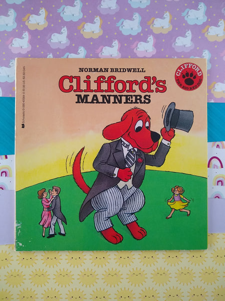 Vintage 1987 Norman Bridwell Clifford's Manners Big Red Dog Softcover