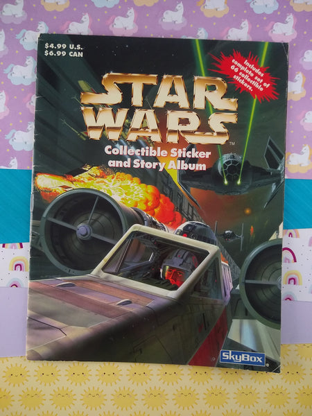 Vintage 1996 Star Wars Collectible Sticker & Story Album, Nice Clean Unused