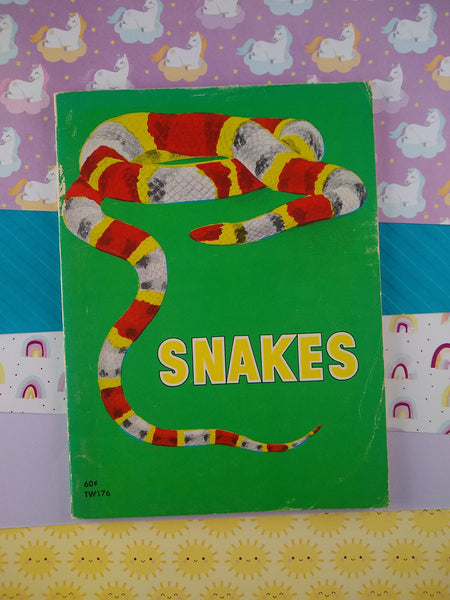 Vintage 1972 Softcover "Snakes" by Herbert S Zim, Fair Condition