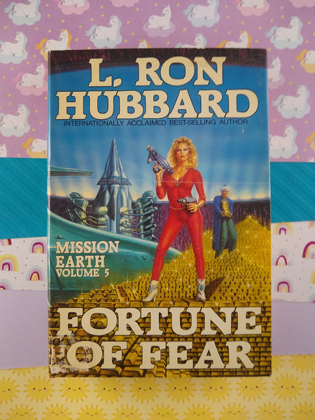 Vintage 1986 Mission Earth Volume 5: Fortune of Fear Hardcover by L. Ron Hubbard