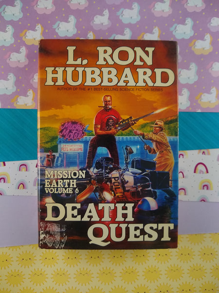 Vintage 1986 Mission Earth Volume 6: Death Quest Hardcover by L. Ron Hubbard