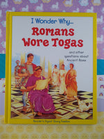 Vintage 1997 Reader's Digest Young Families "I Wonder Why...Romans Wore Togas" Hardcover Picture Book