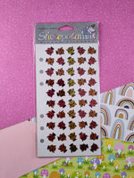 Vintage Stickopotamus Stickers, Shimmer Ladybugs Ladybirds, 1 Sheet New & Sealed