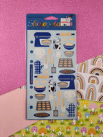 Vintage Stickopotamus Stickers, Kitchen Baking Cookies, 1 Sheet New & Sealed