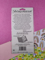 Vintage Stickopotamus Stickers, Shimmer Rainbow Footprints, 1 Sheet New & Sealed