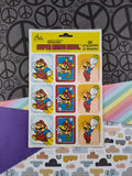 Vintage 1989 Nintendo of America Super Mario and Luigi Brothers Full Sticker Sheets Pack, NEW & SEALED