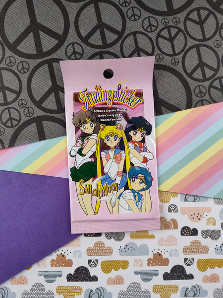 Vintage Sailor Moon Series 1 Trading Sticker Sealed Pack of 6 Stickers, Unopened & Unused