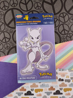 Vintage 1999 Pokemon StickerTime Mewtwo Removable Vinyl Stickers Super-Size NEW & SEALED