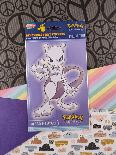 Vintage 1999 Pokemon StickerTime Mewtwo Removable Vinyl Stickers Super Pfaltzcraftsmore Vintage 1999 Pokemon StickerTime Mewtwo Removable Vinyl Stickers Super Pfaltzcraftsmore