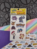 Vintage 1999 Pokemon Temporary Tattoo Sheet; New & Unopened