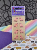 Vintage Stickermagic Single Sticker Sheet, Fuzzy Cats, Sealed & Unopened/Unused