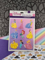 Vintage Disney Princess Hallmark Glitter Full Sticker Sheet Pack New & Sealed