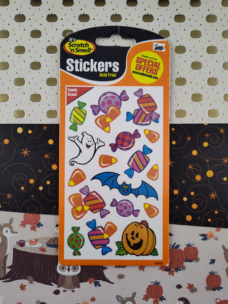 2003 Mello Smello Scratch 'n Smell Halloween Stickers, Unused/Unopened