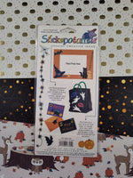 Vintage Stickopotamus "Trick or Treat" Shimmer Shiny Binder Sticker Sheet, New Sealed