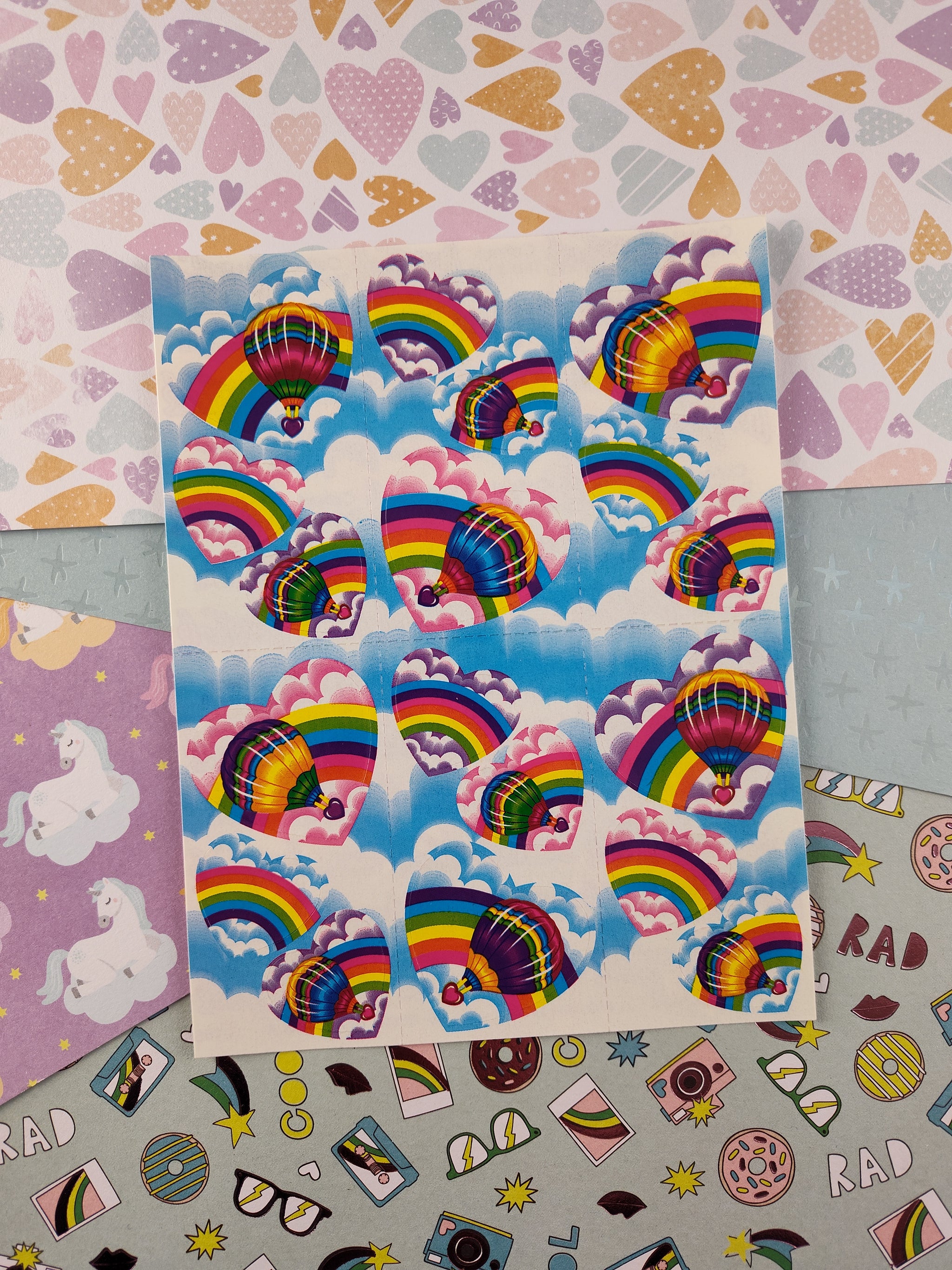 ✨ Lisa Frank Club Vintage Jumbo Sticker Panda Hot selling Air Balloon