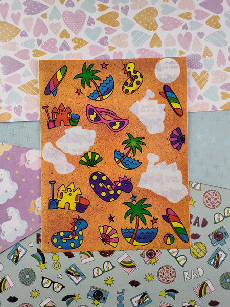 Lisa Frank Stickers Sheet / Lisa Frank Stickers / Lisa Frank