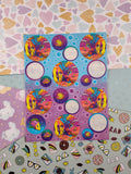 Vintage Lisa Frank Rainbow Fish Underwater Partial Sticker Sheet S212