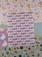 Vintage Lisa Frank Rainbow Outer Space Rockets Full Sticker Sheet S122