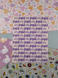 Vintage Lisa Frank Rainbow Space Galactic Sundae Partial Sticker Sheet S249