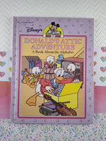 Vintage 1990 Disney's Larn with Mickey Donald's Attic Adventure Hardcover