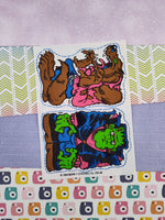 Vintage 1984 Frankenstein Werewolf Uncut Scratch 'n Sniff Fabric Patches