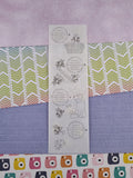 Vintage 1989 Mrs. Grossman's Buzzy Bumble Bees Full Sticker Sheet, Unused