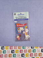 Sandylion Essentials Circus Elephants 3-Dimensional Sticker Pack, New/Sealed