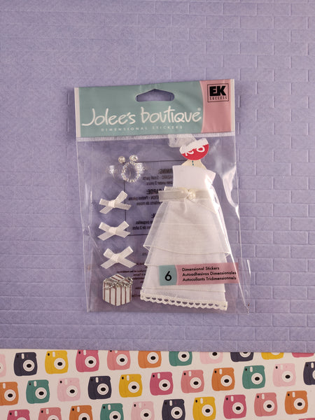 Jolee's Boutique Bridal Shower Party 3-Dimensional Sticker Pack, New/Sealed