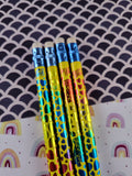 Vintage 80's/90's Lisa Frank Pencil Set of 4, Unsharpened/Unused (Yellow)