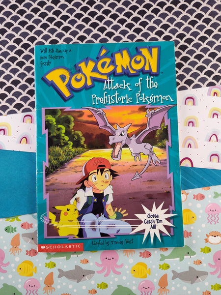 Vintage 1999 1st Printing Pokemon Scholastic Softcover #3, Attack of the Prehistoric Pokemon